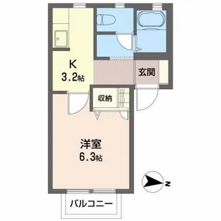 ディアスSATO【1階】の間取り