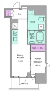 クロスレジデンス神田神保町【11階】の間取り
