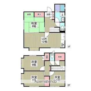 千葉県成田市本城【一戸建】の間取り