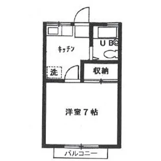グリーンハイツB【2階】の間取り
