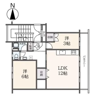港南台めじろ団地30号棟【3階】の間取り