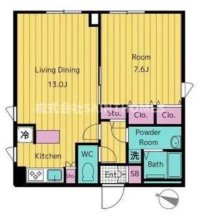 レガシア南麻布【4階】の間取り