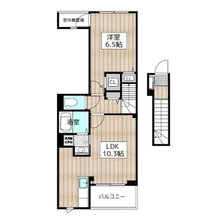 東京都青梅市河辺町9【アパート】の間取り