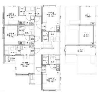 テラス金町【1階】の間取り