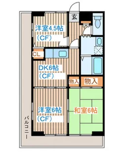サンビレッジ【4階】の間取り