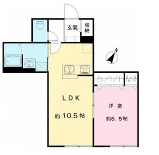 ユニヴェール華【2階】の間取り