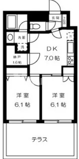 グレイスベル自由が丘【1階】の間取り
