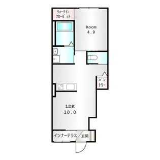 群馬県高崎市矢中町【アパート】の間取り