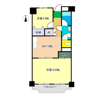 コーポ朝日V【6階】の間取り