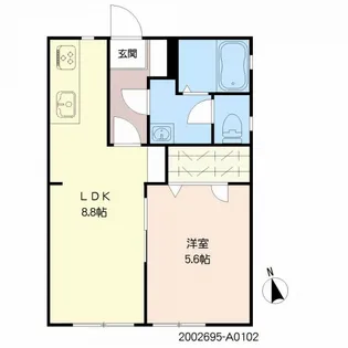 アネックス鍋島 A棟【1階】の間取り
