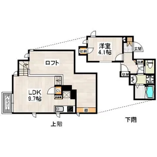 CB千早レカン【1階】の間取り