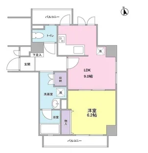 東京都渋谷区恵比寿西2【マンション】の間取り