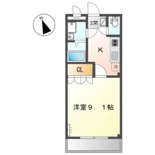 プレステージ曙【1階】の間取り