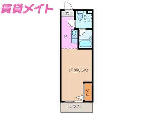 カーサ小川【1階】の間取り