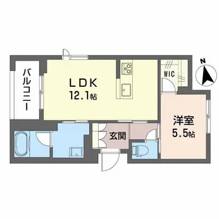 ShaMaison神通町【1階】の間取り