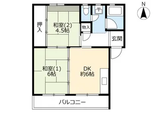 UR石山【5階】の間取り