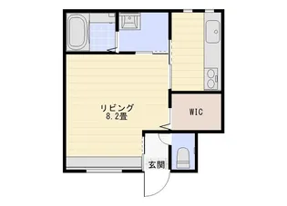 上本折128番館【1階】の間取り