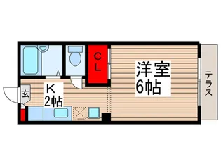 ジュネス川上【1階】の間取り