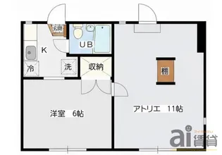 東京都小平市小川町1【アパート】の間取り