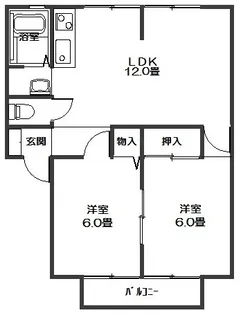 ビレッジヨシダC棟(小名浜下神白)【1階】の間取り