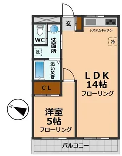 リュミエール【3階】の間取り