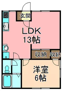 東京都足立区島根2【アパート】の間取り