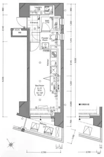 東京都荒川区西日暮里2【マンション】の間取り