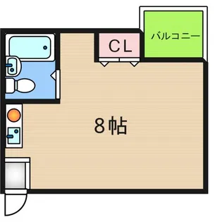 キューブ西加賀屋【3階】の間取り