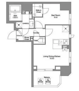東京都北区王子1【マンション】の間取り