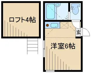 神奈川県横浜市鶴見区上の宮2【アパート】の間取り