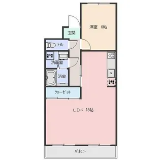 メゾン浪打【1階】の間取り