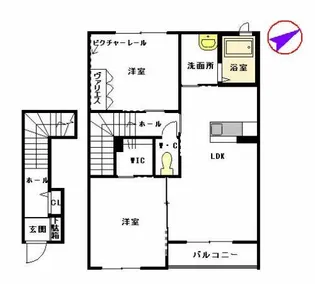 パークフロント樹 A棟【2階】の間取り