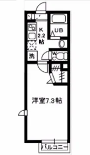 ホワイトローズ希望が丘【1階】の間取り