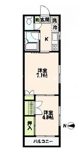 ミレハイム【2階】の間取り