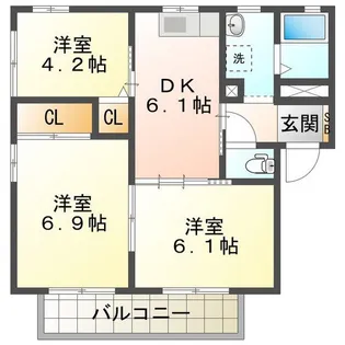 アーバンスクエア【1階】の間取り