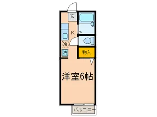 ハイツダブル【2階】の間取り