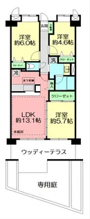 ライオンズタワー片瀬江ノ島【1階】の間取り