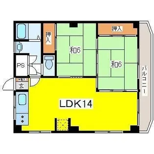 アーバンハイツ【2階】の間取り