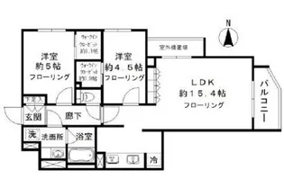 シエルクレール大森山王【2階】の間取り