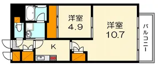 エイトバレー上天満【6階】の間取り