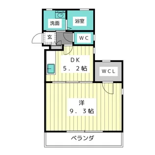 コンフォール恵【1階】の間取り