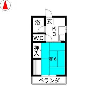 コーポ桐林【2階】の間取り