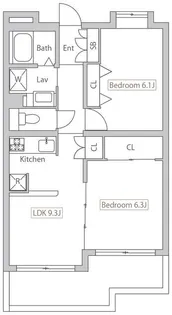 PLENDY-HILLS高幡不動【2階】の間取り