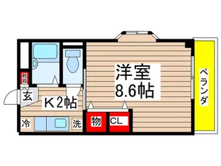 カサベルデ新検見川3【2階】の間取り