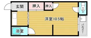 明美マンション【2階】の間取り