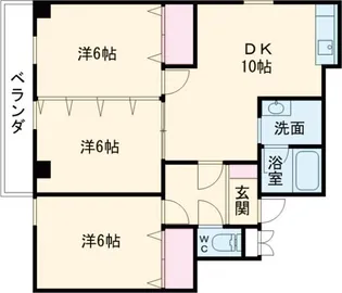 館野ハイツ【2階】の間取り