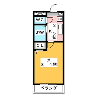 花長コート【2階】の間取り