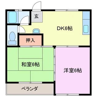 ライフ江島【2階】の間取り