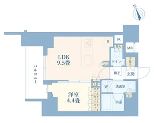 シャリエ椎名町【4階】の間取り