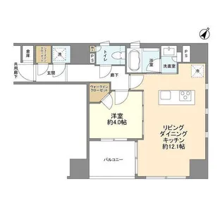 パークリュクス銀座8丁目mono【3階】の間取り
